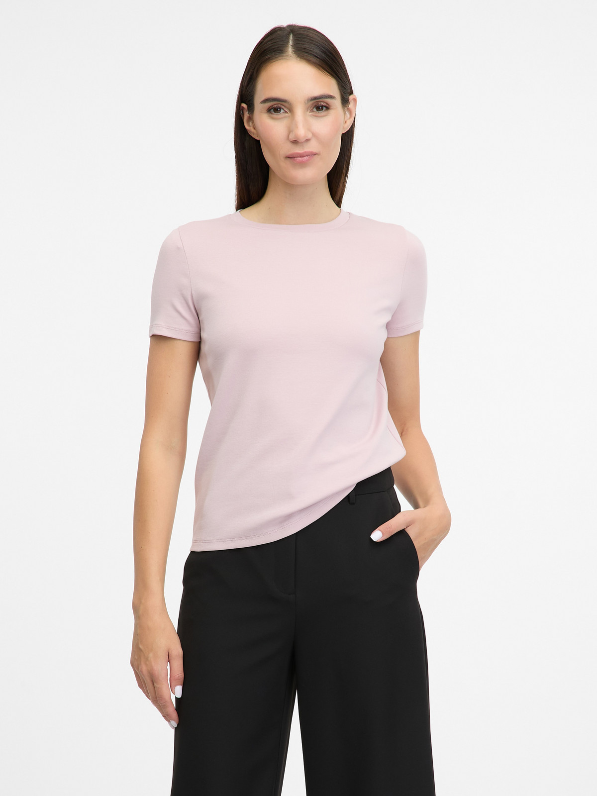 Light pink women's short-sleeved T-shirt ORSAY - Women's