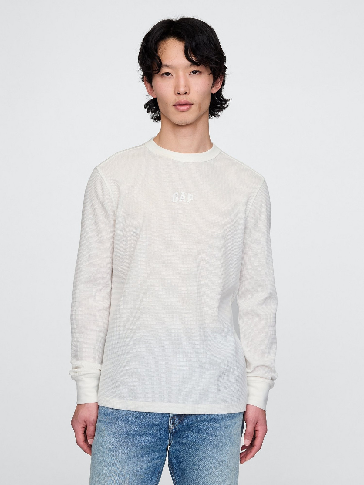 GAP Textured T-shirt with logo - Men's