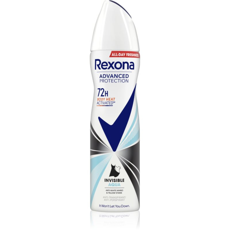 Rexona Advanced Protection Invisible antiperspirant v spreji 72h Aqua 150 ml