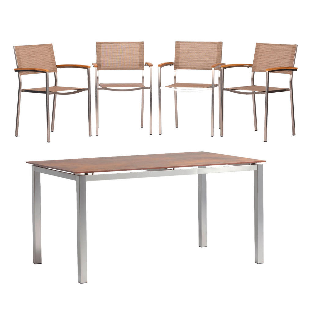 XXXL SÚPRAVA ZÁHRADNÉHO NÁBYTKU kov, textil, kompozitné drevo