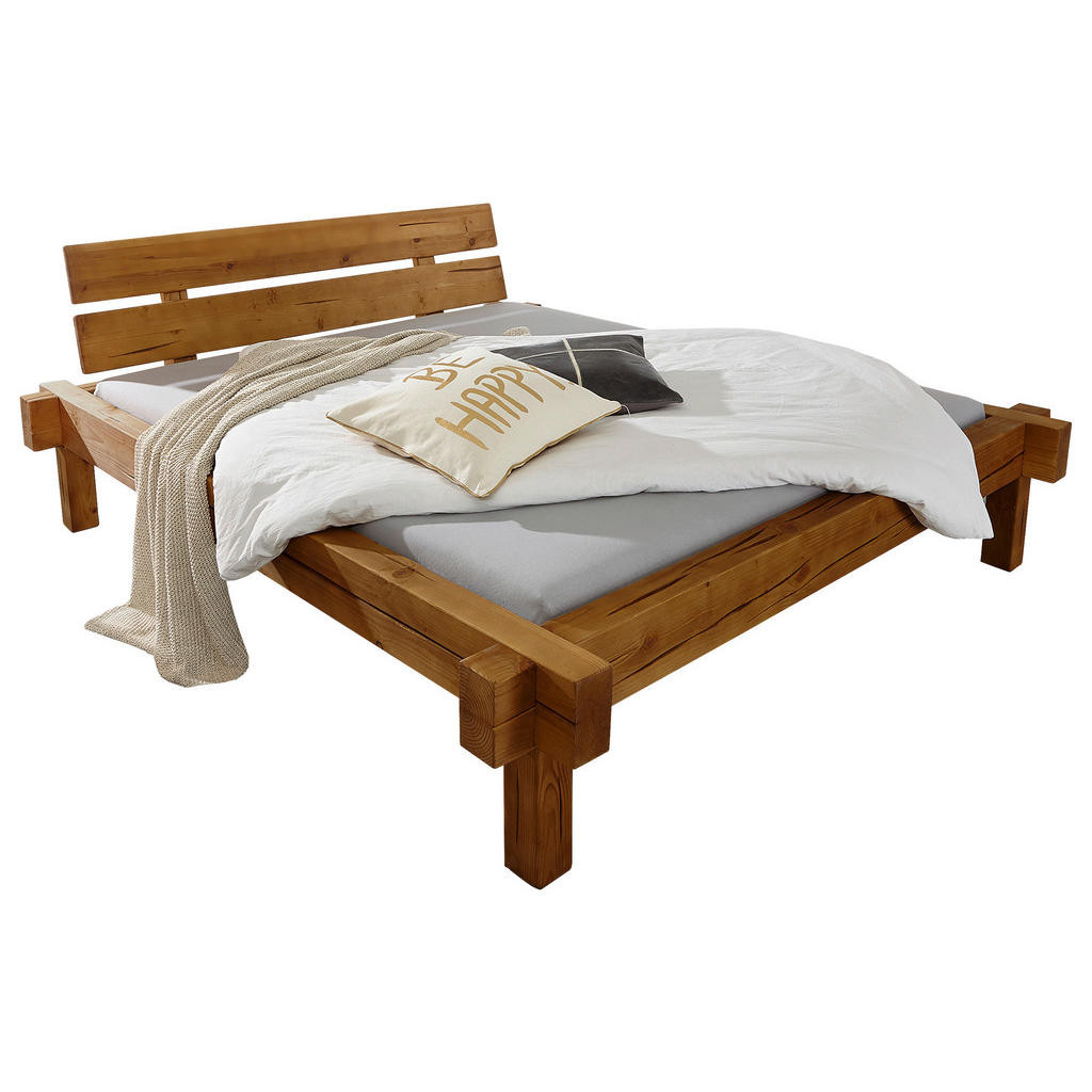 Livetastic TRÁMOVÁ POSTEĽ, 200/200 cm, drevo, farba duba, medová
