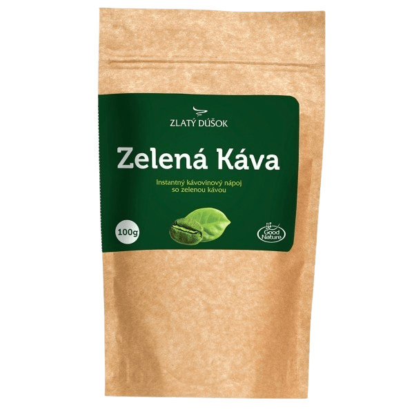 ZLATÝ DOUŠEK Zelená káva instantný kávový nápoj 100 g