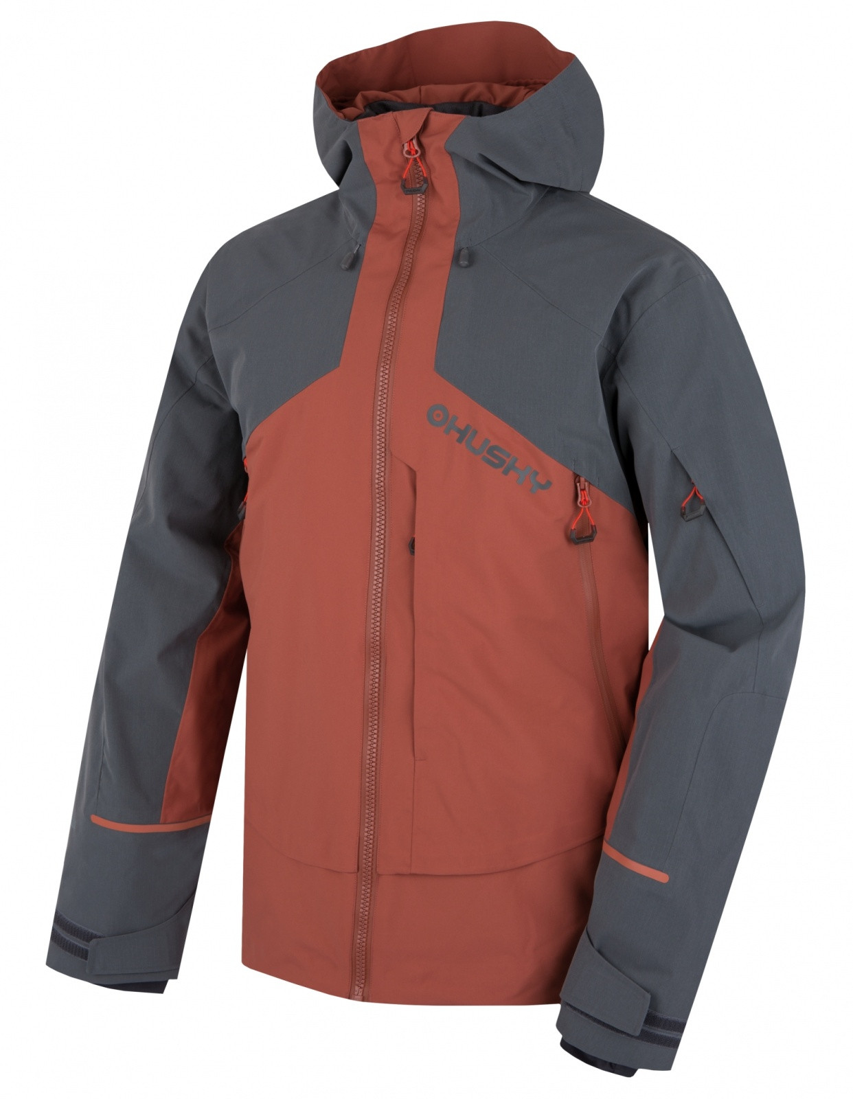 Husky Pánska lyžiarska bunda Geilo M brown/grey Veľkosť: L
