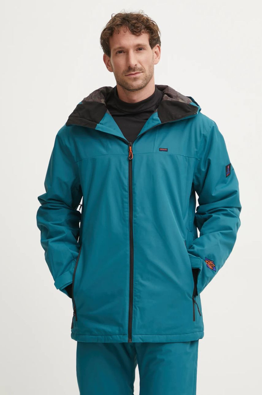 Bunda Rip Curl Anti-Series Notch tyrkysová farba, 00HMOU