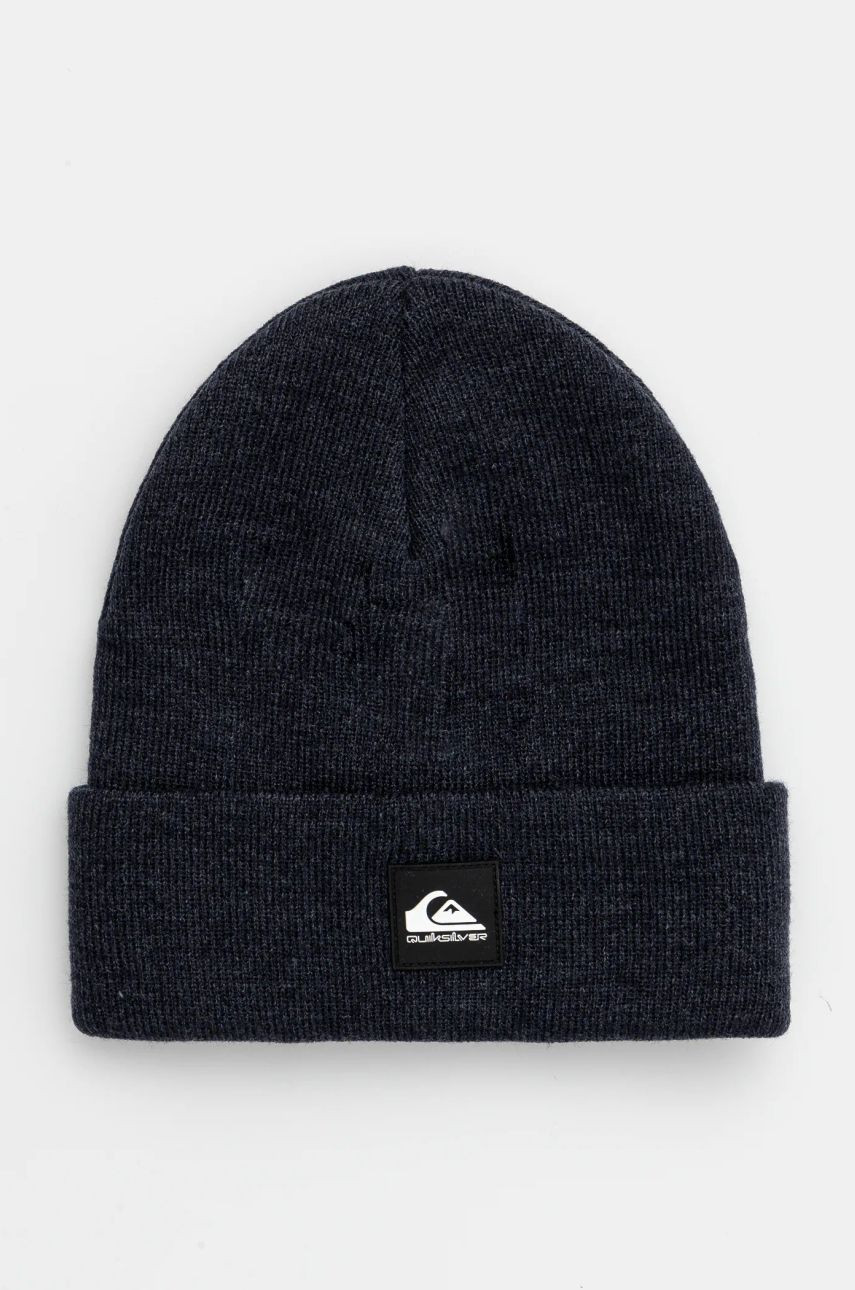 Detská čiapka Quiksilver BRIGADE BEANIE tmavomodrá farba biela, EQBHA03088