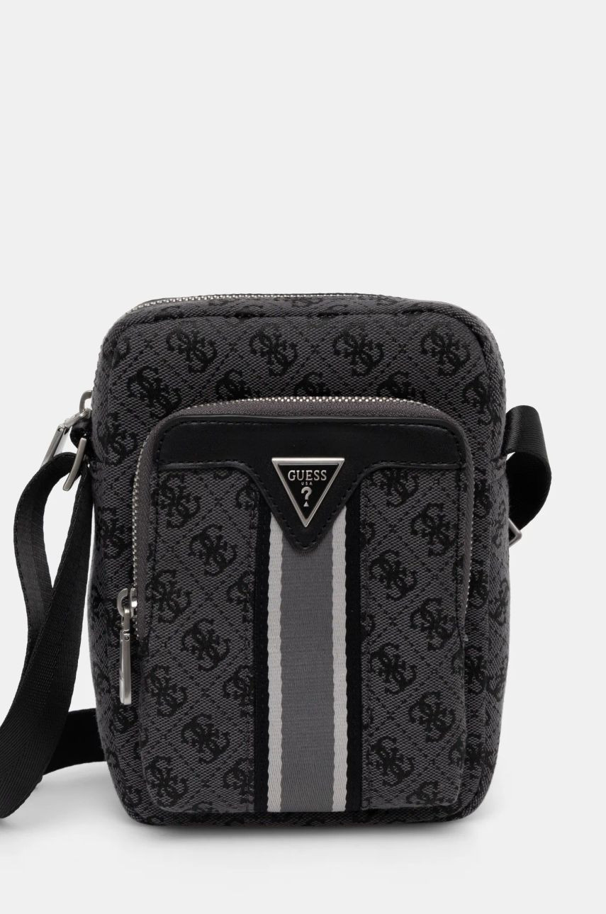 Malá taška Guess MILANO čierna farba, HMMIST P5163