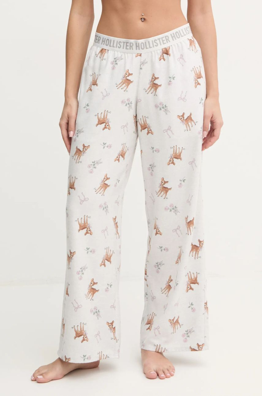 Pyžamo Hollister Co. dámske, šedá farba, KI346-4041