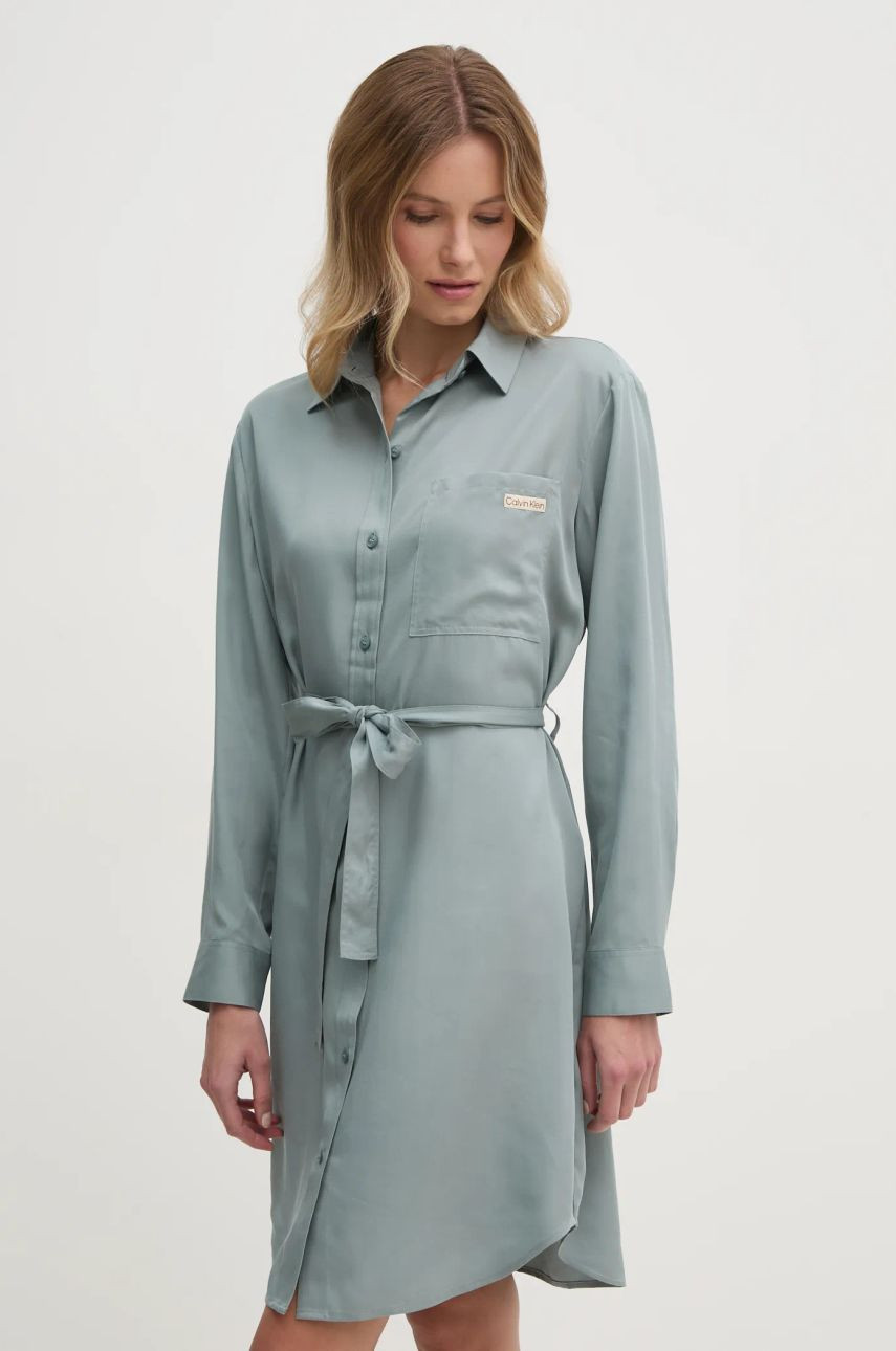 Šaty Calvin Klein Jeans šedá farba, mini, oversize, J20J224819