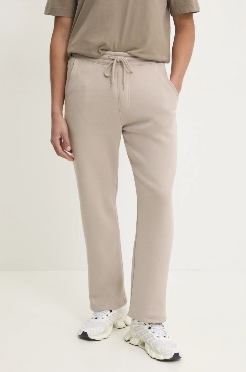 Tepláky Hollister Co. béžová farba, jednofarebné, KI334-4131