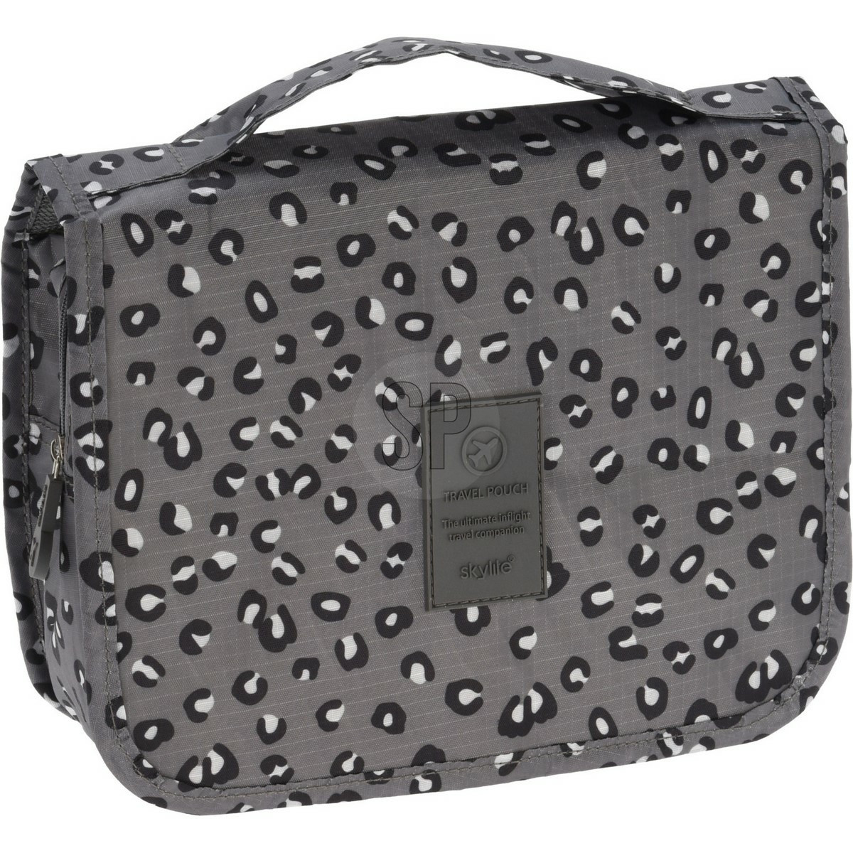 Kozmetická taška s možnosťou rozšírenia, sivá