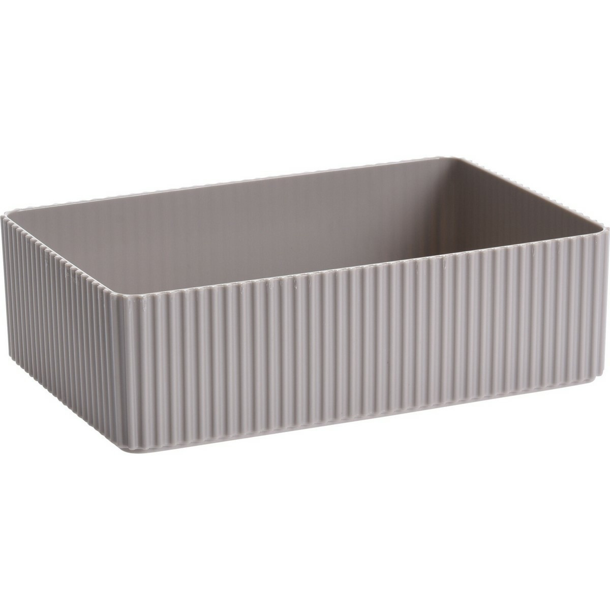 Kozmetický organizér Pruhovaný hnedý, 21 x 6 x 14cm