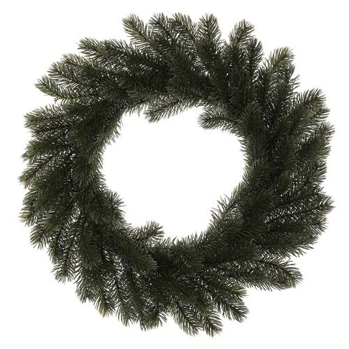 Umelý smrekový veniec zelený, 43 cm