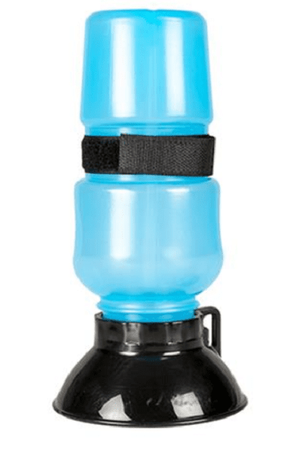 DUVO+fľaša na vodu pre psy, modrá 500 ml - 10,5x10,5x21,5cm