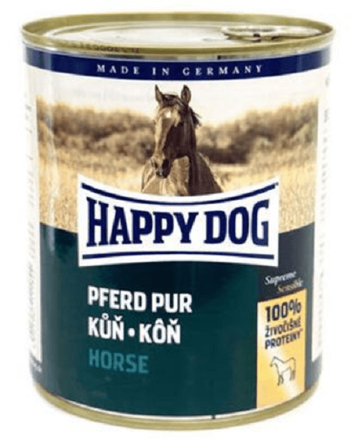 Happy Dog PREMIUM - Fleisch Pur - konské mäso konzerva pre psy 800g