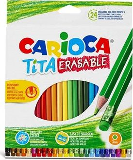 Carioca Tita pastelky 24 ks, zmazateľné