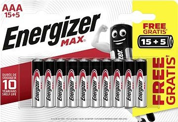 Energizer MAX AAA 15+5 zadarmo