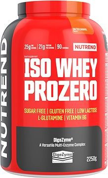 Nutrend ISO Whey Prozero 2250 g, slaný karamel