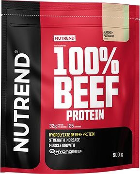 Nutrend 100 % Beef Proteín 900 g, mandle + pistácie