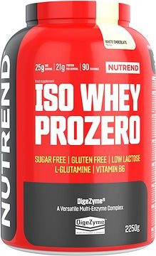 Nutrend ISO Whey Prozero 2250 g, biela čokoláda