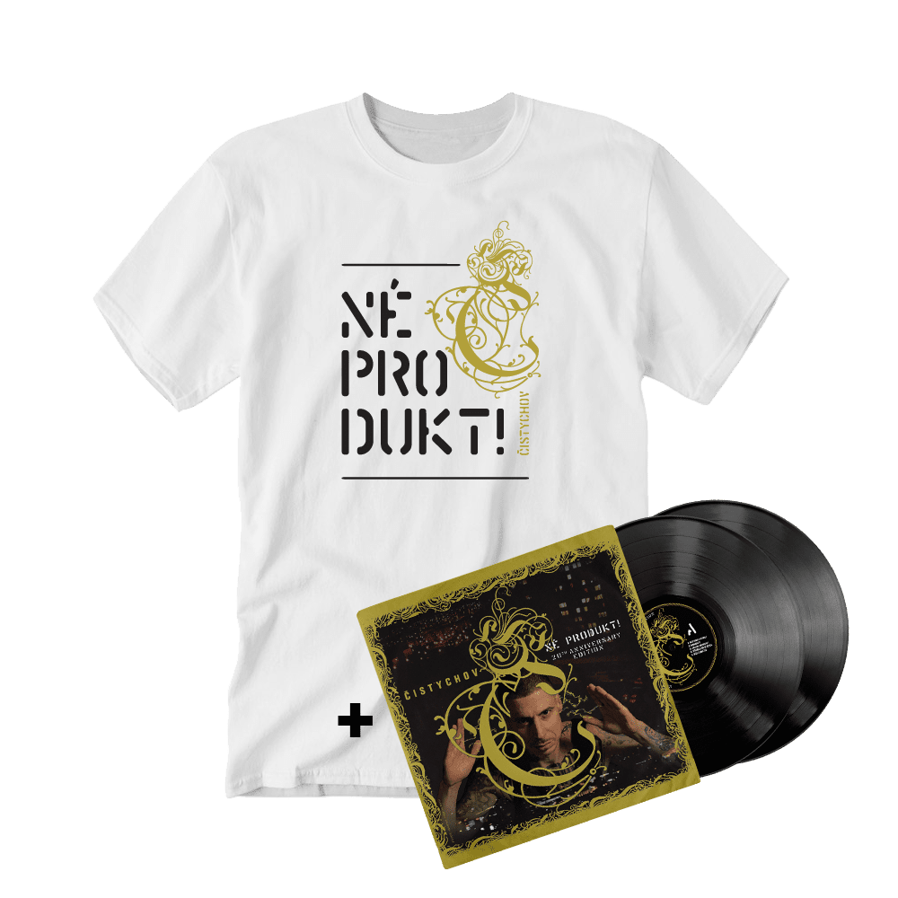 Čistychov, Vinyl Né Produkt! (20th Anniversary Edition) + Tričko Né Produkt! (20th Anniversary Edition), Balík