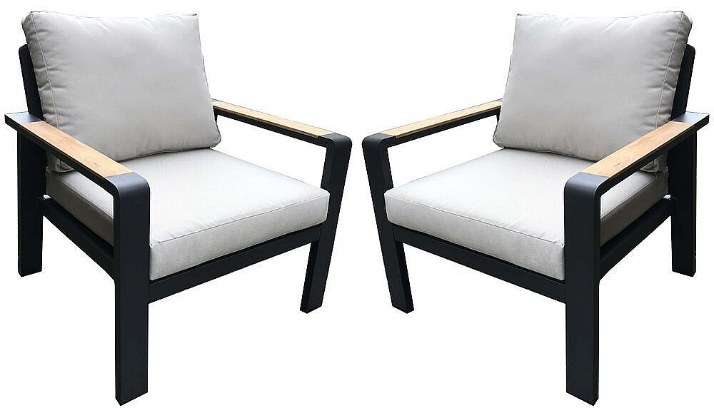 Hliníkové kreslá WATFORD DUO (2 ks)