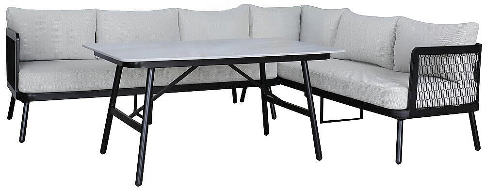 Hliníková rohová zostava ori 6 osôb HERMES