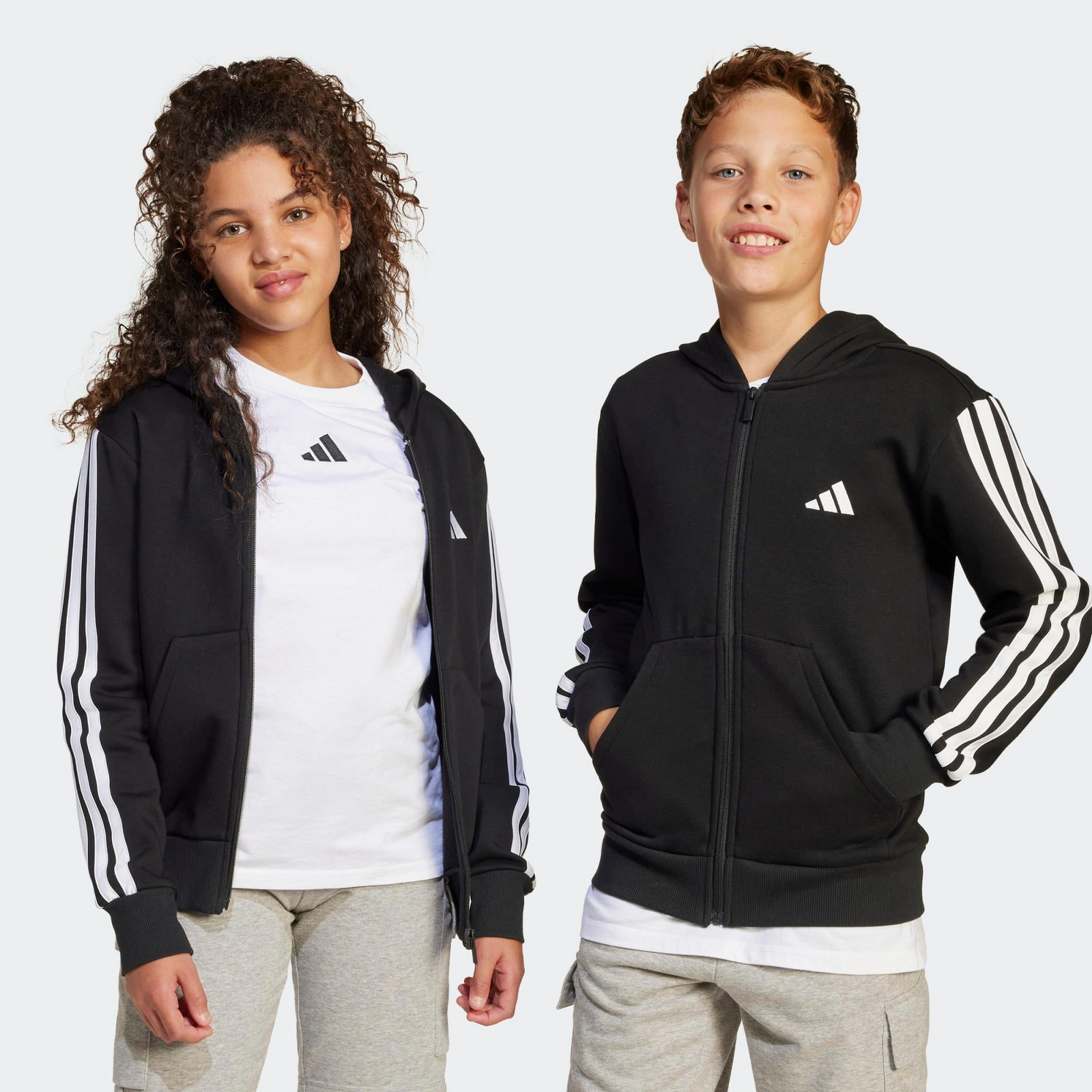 Detská mikina s kapucňou ADIDAS čierna