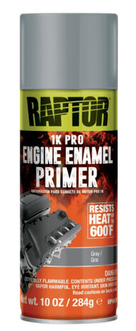 RAPTOR 1K ENGINE ENAMEL PRIMER - Základná farba v spreji na motory (primer grey, 0,295 kg)