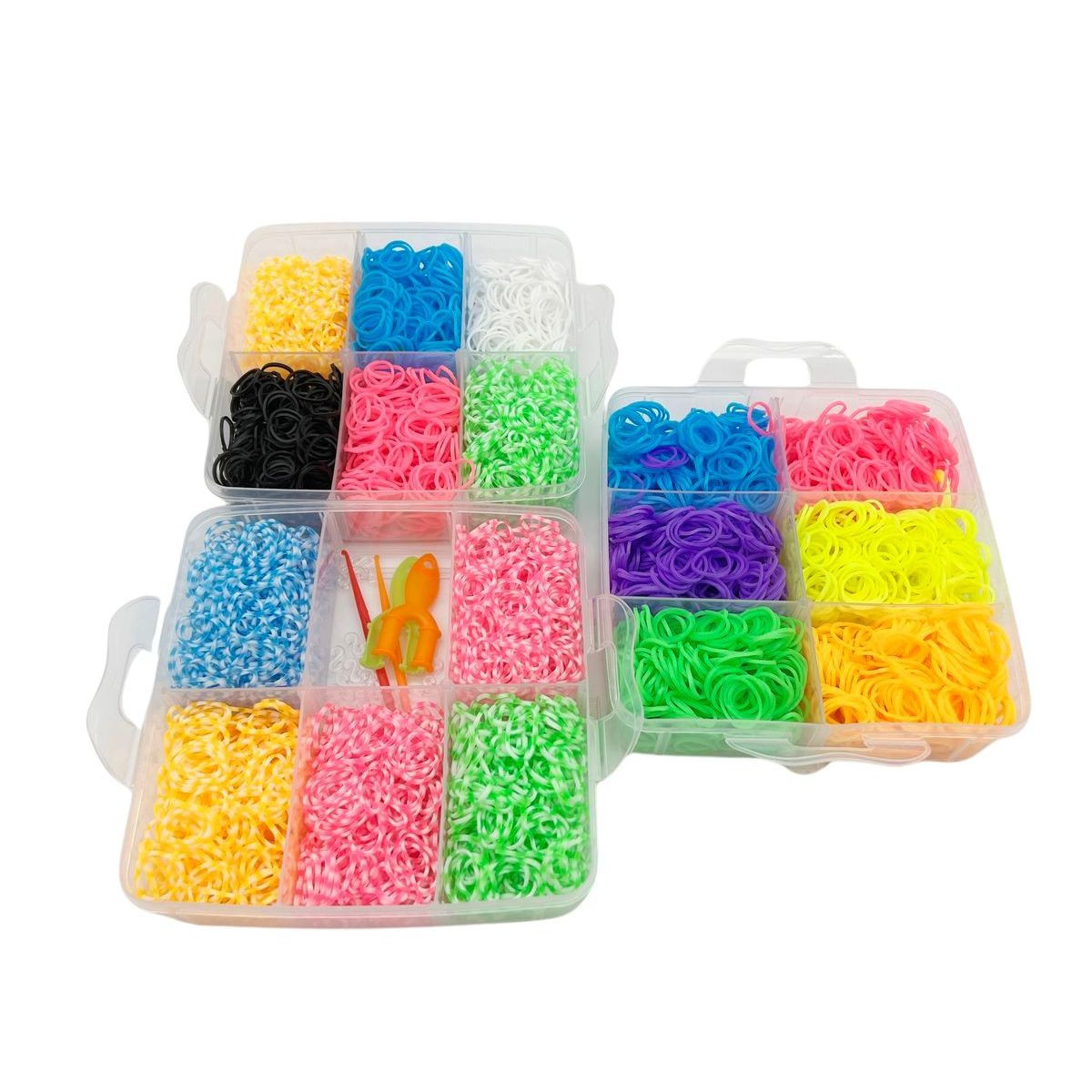 Alltoys Sada gumičiek 3 000 ks na výrobu náramkov Loom Band