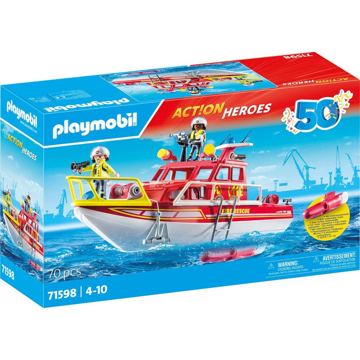 PLAYMOBIL® 71598 Hasičská loď