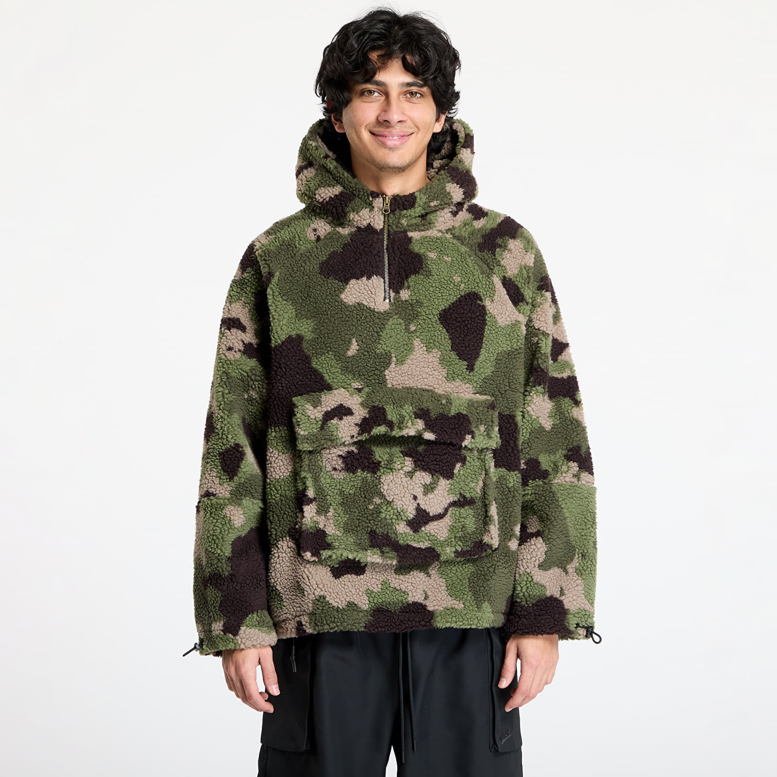 Mikina Vans LX Oversized Sherpa Hoodie Classic Camo S