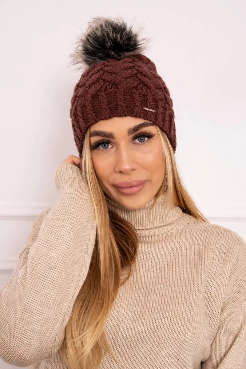 marka niezdefiniowana Čapica s fleece Daria K217 hnedá