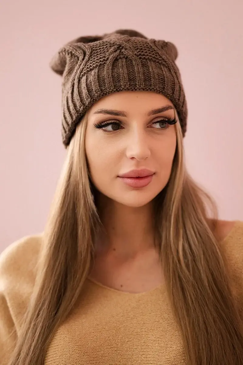 marka niezdefiniowana Čapica s fleece Sylwia K244 mocca