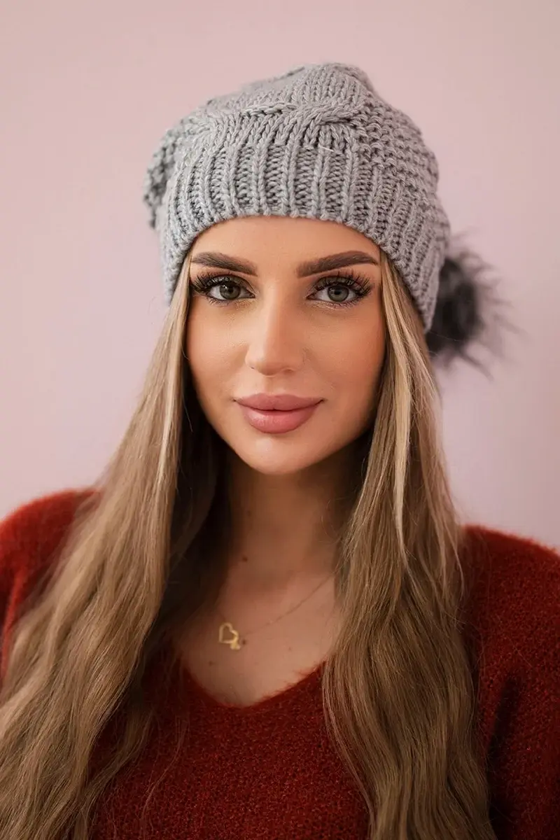 marka niezdefiniowana Čapica s fleece Sandra K210 svetlo šedá