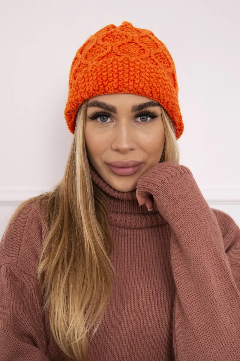 marka niezdefiniowana Čapica с fleece Roma Bis K235 oranžová