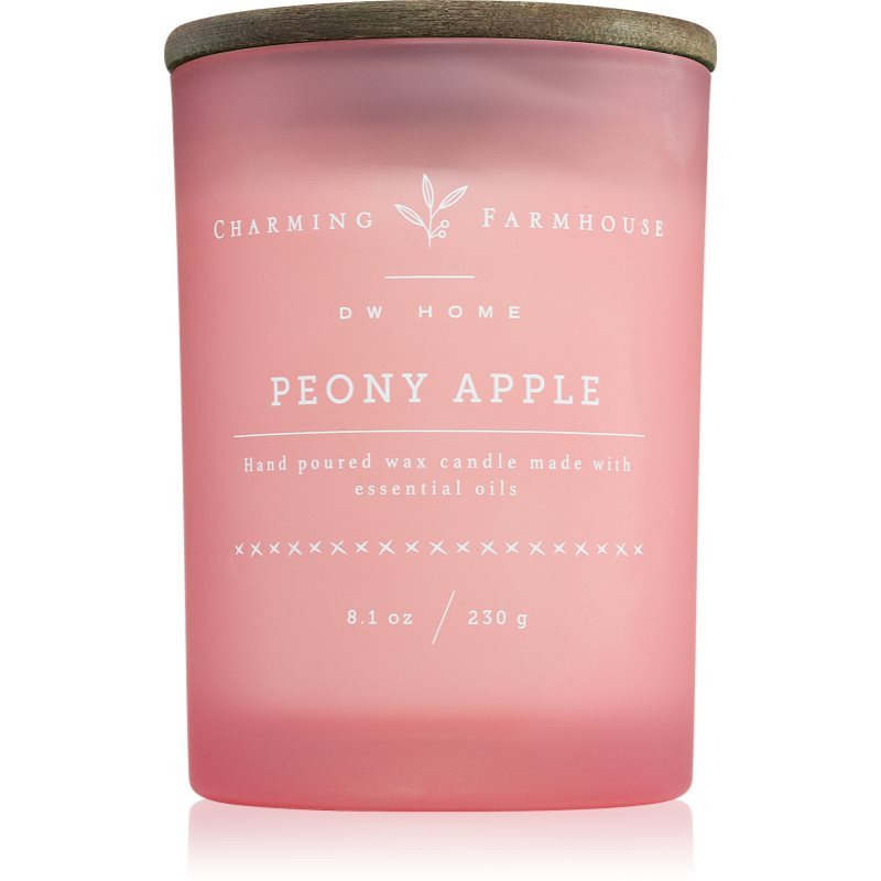 DW Home Charming Farmhouse Peony Apple vonná sviečka 230 g