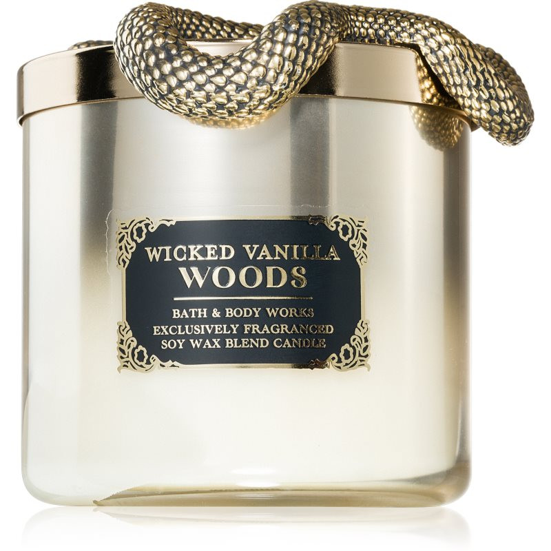 Bath & Body Works Wicked Vanilla Woods vonná sviečka 411 g