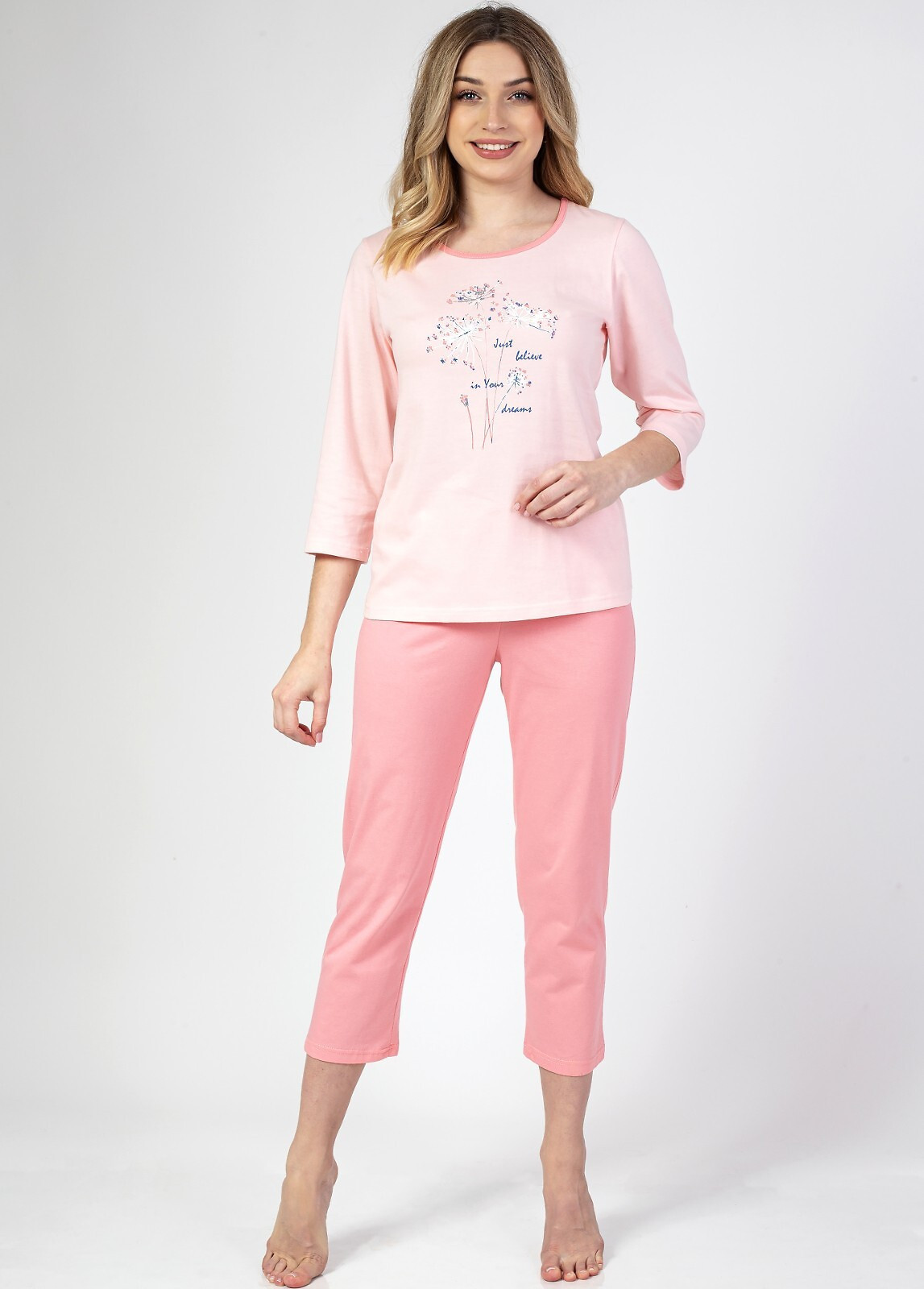 Dámske pyžamo Regina 671 3/4 S-XL Z25 fialová XL