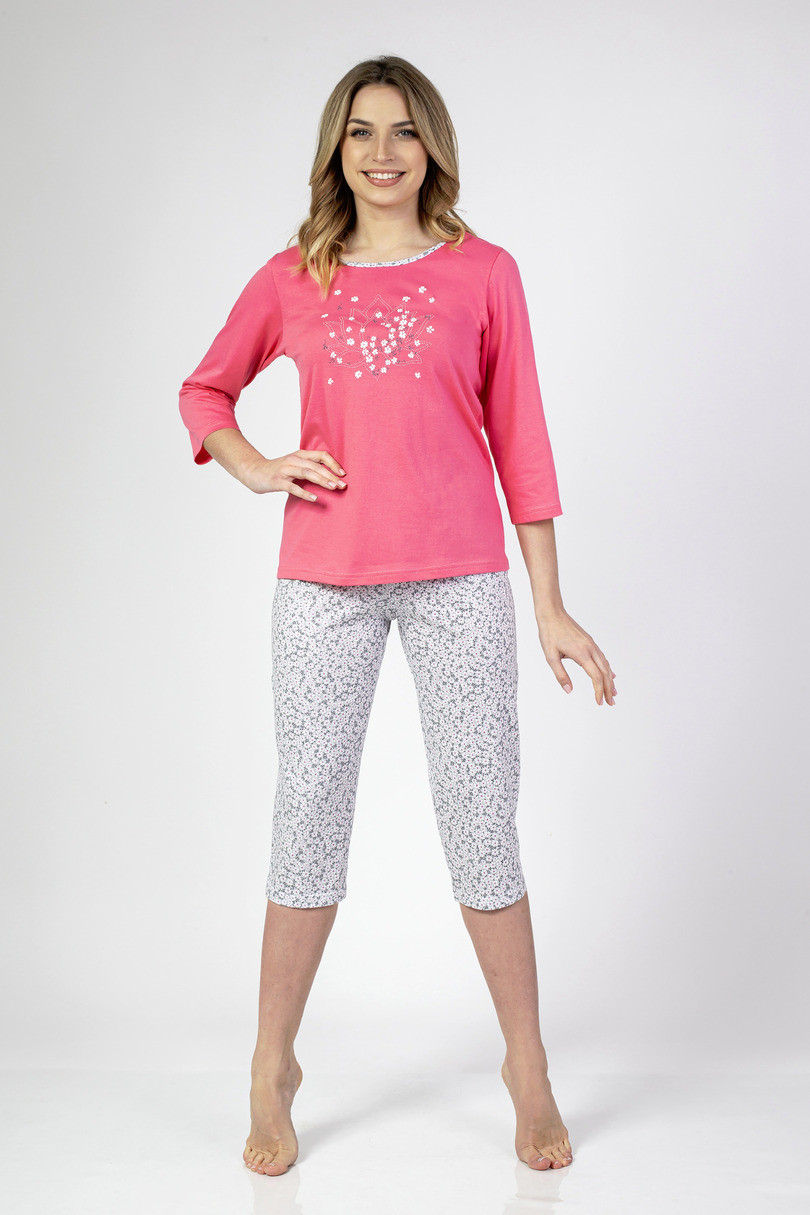 Dámske pyžamo Regina 680 3/4 2XL-3XL Z25 lehká melanž XXL