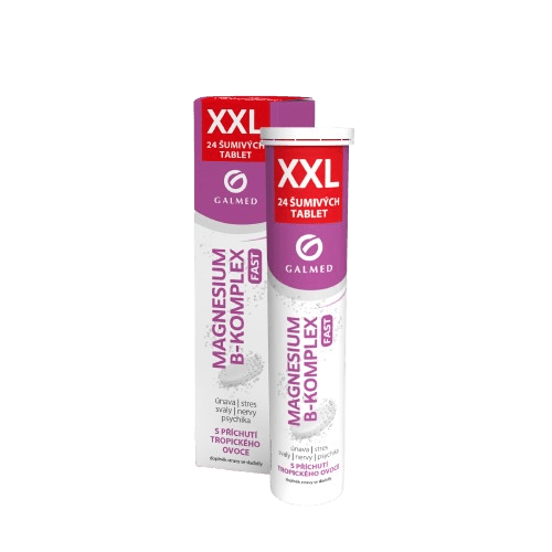 GALMED Magnesium B-komplex FAST XXL 24 šumivých tabliet