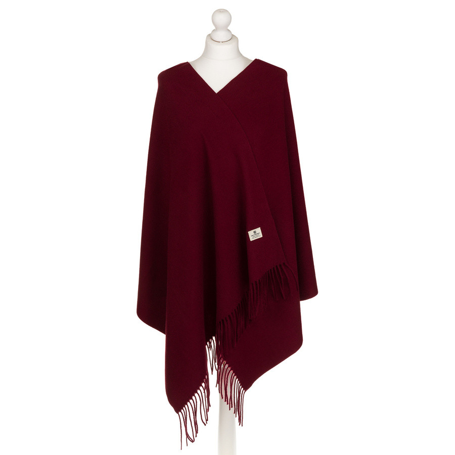 Bordový dámsky šál v darčekovej krabičke