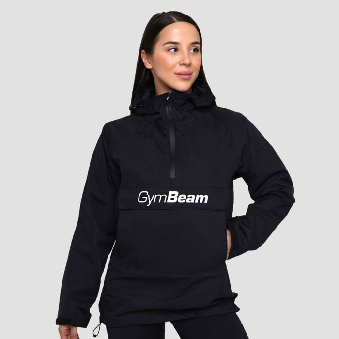 GymBeam Dámska bunda Rain Smock Black  XLXL