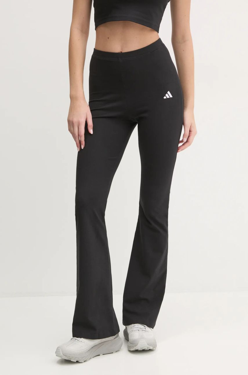 Legíny adidas Essentials dámske, čierna farba, jednofarebné, JD9961