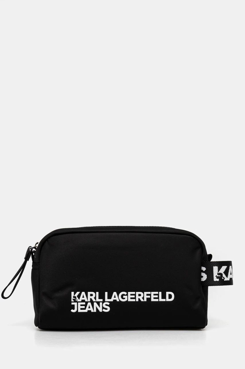 Kozmetická taška Karl Lagerfeld Jeans čierna farba, A1W32091