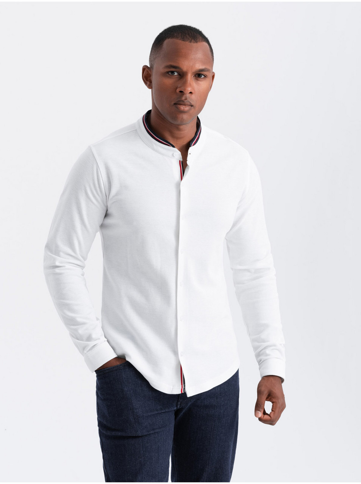 Pánska slim košeľa Ombre Clothing
