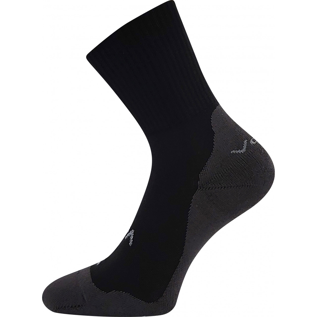 Ponožky unisex slabé VoXX Barefootan Froté - čierne, 35-38