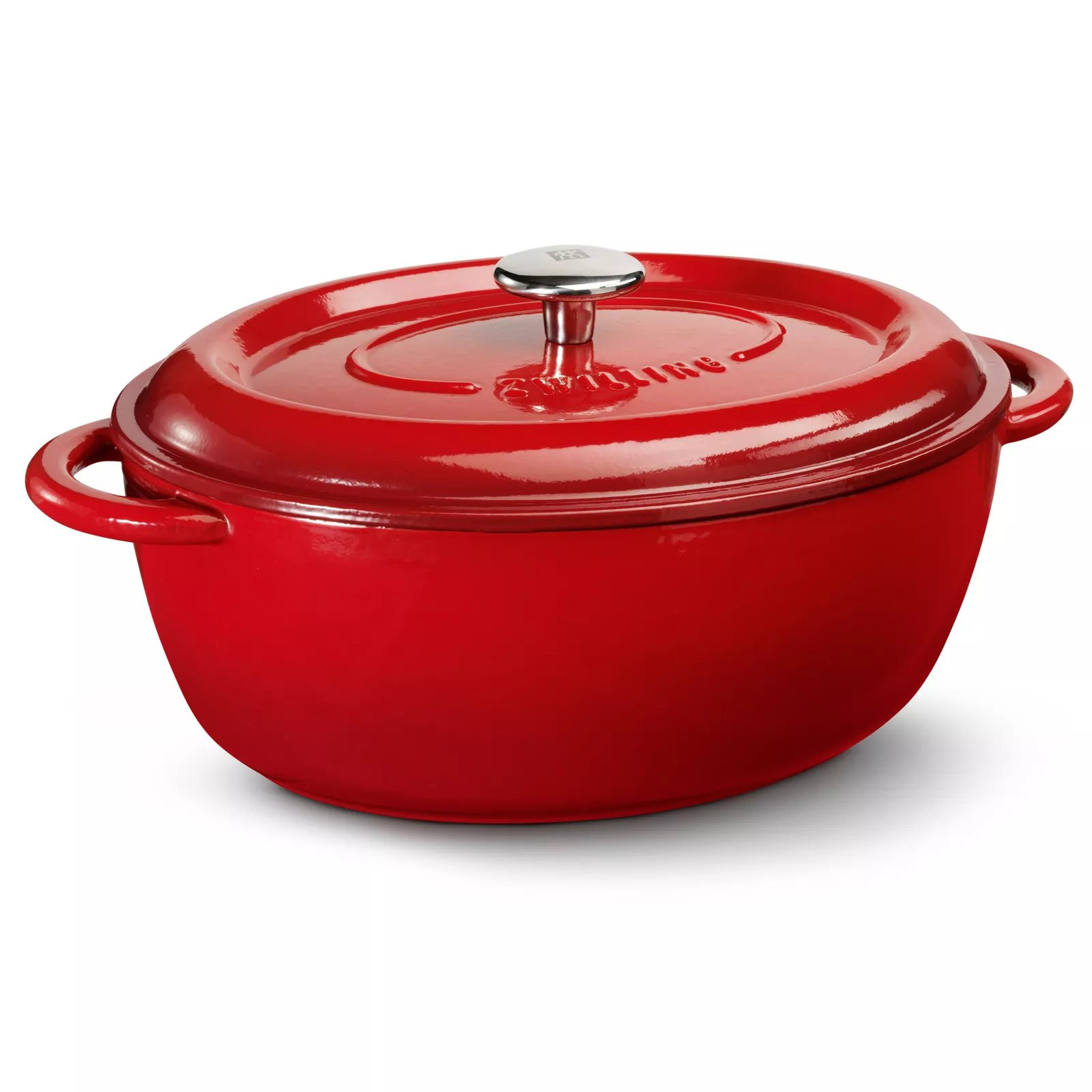 Hrniec COCOTTE 29 cm, 4,4 l, ovál, červená, liatina, Staub