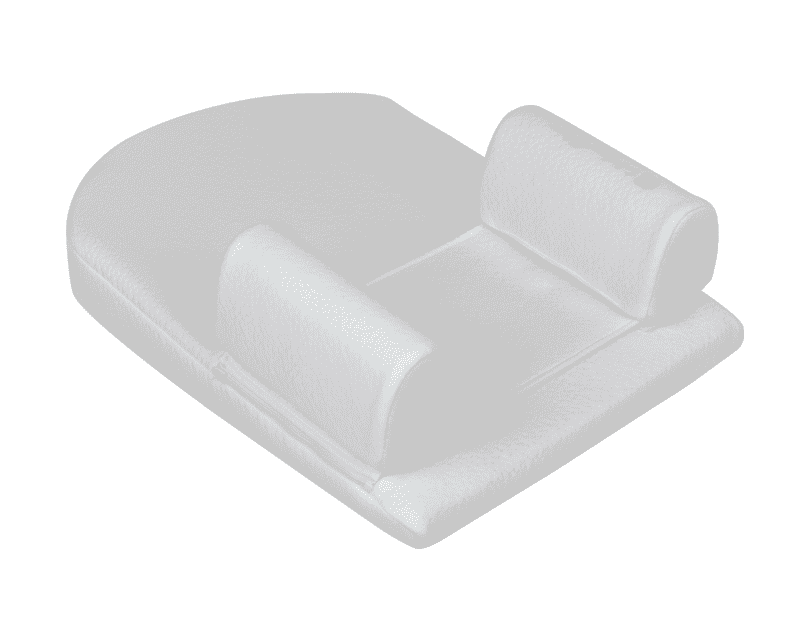 KIKKABOO - Polohovacia podložka z pamäťovej peny klinová Airknit Grey