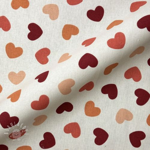 Dekoračná látka premium Heart Sprinkle Love