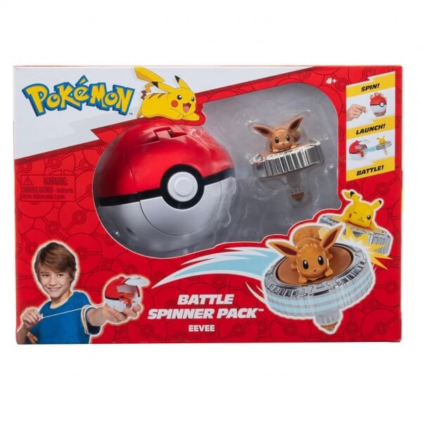Jazwares Balenie Pokémon Battle Spinner - Eevee a Poké Ball